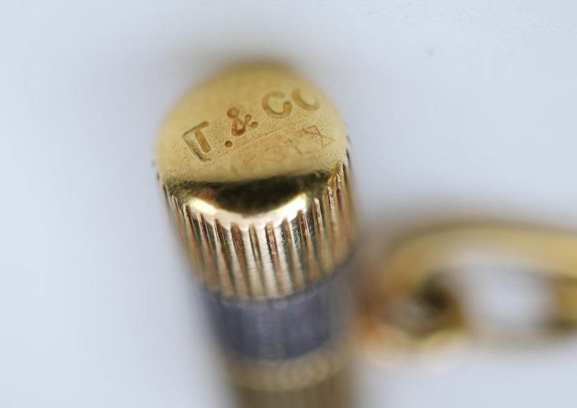 Tiffany & Co., a pair of gold cufflinks